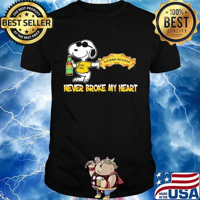 Snoopy hard woodchuck cider beer never broke my heart shirt