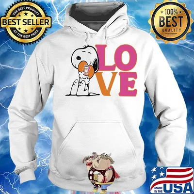 Snoopy hug heart love dunkin donuts s Hoodie