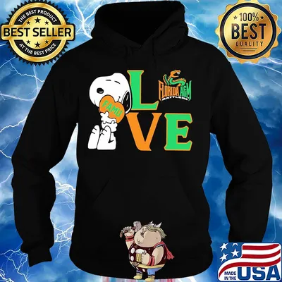 Snoopy hug heart love florida a&m university s Hoodie