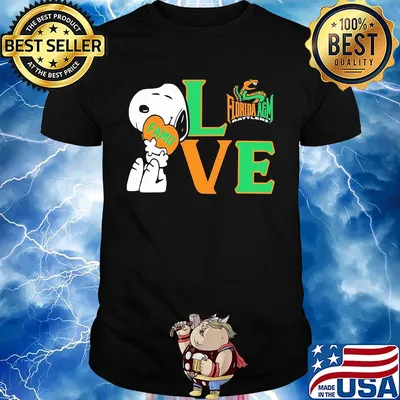 Snoopy hug heart love florida a&m university shirt