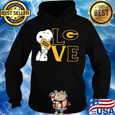 Snoopy hug heart love georgia state university s Hoodie