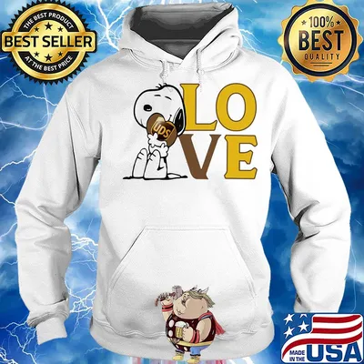 Snoopy hug heart love ups s Hoodie