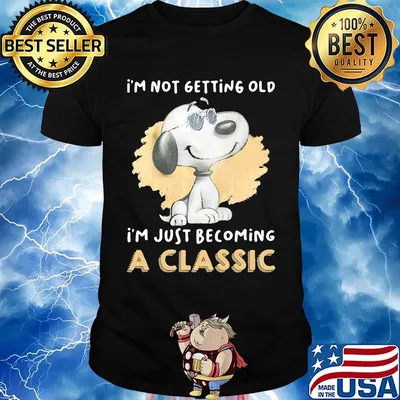Snoopy i'm not getting old i'm just becoming a classic vintage shirt