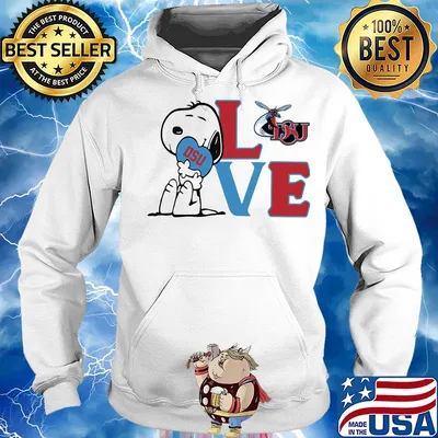 Snoopy love dsu delaware state university heart s Hoodie