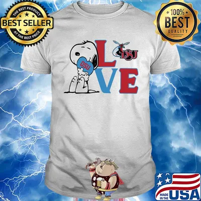 Snoopy love dsu delaware state university heart shirt
