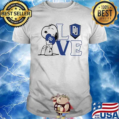 Snoopy love du dillard university heart shirt