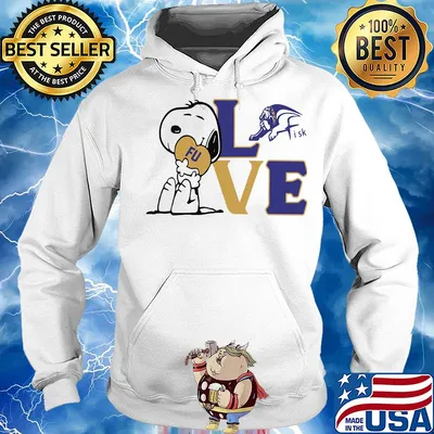 Snoopy love fu fisk university heart s Hoodie