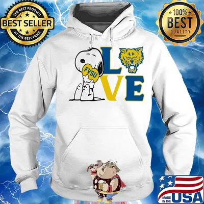 Snoopy love fvsu fort valley state university heart s Hoodie