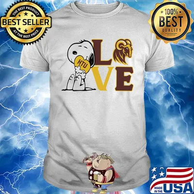 Snoopy love htu huston-tillotson university heart shirt