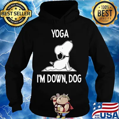 Snoopy yoga I'm down dog s Hoodie