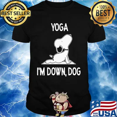 Snoopy yoga I'm down dog shirt