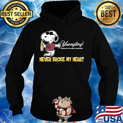 Snoopy yuengling america's oldest brewery beer never broke my heart s Hoodie