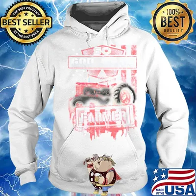 So god made a farmer American flag s Hoodie