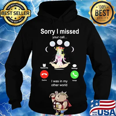 Sorry I Missed Your Call I Was In My Other World Shirt Hoodie