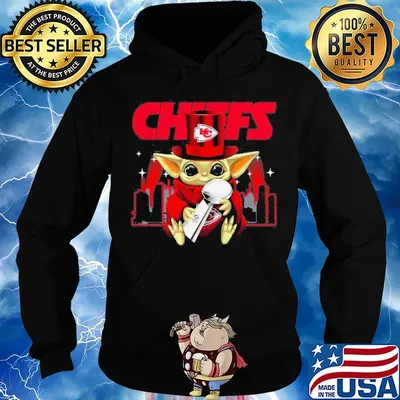 Star wars baby yoda hug cup kansas city chiefs champions s Hoodie