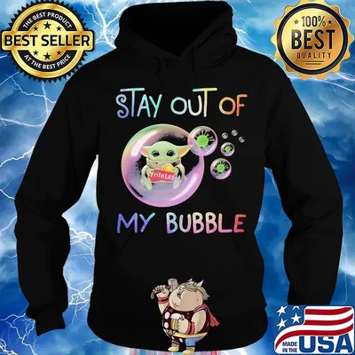 Star wars baby yoda hug frito lay stay out of my bubble covid-19 s Hoodie