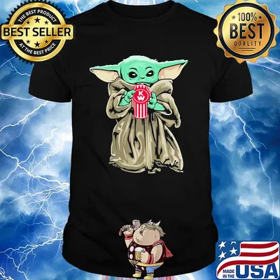 Star wars baby yoda hug kenworth logo shirt