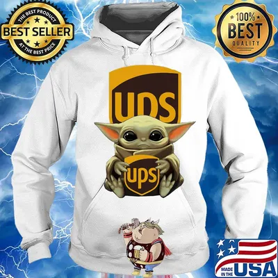 Star wars baby yoda hug ups logo s Hoodie