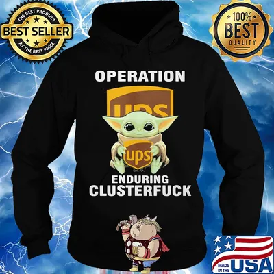Star wars baby yoda hug ups operation enduring clusterfuck s Hoodie