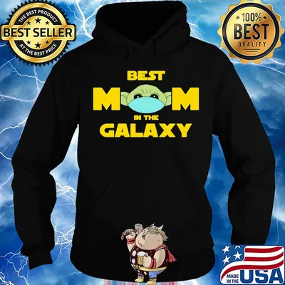 Star wars baby yoda mask best mom in the galaxy s Hoodie