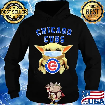 Star wars baby yoda mask hug chicago cubs s Hoodie