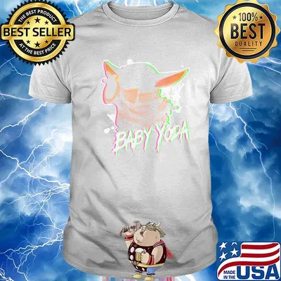 Star wars baby yoda stars shirt