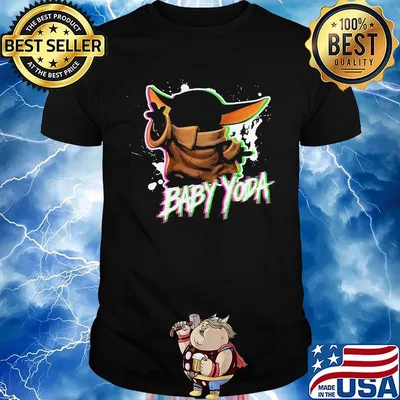 Star wars baby yoda stars shirt