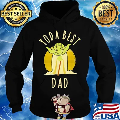 Star wars master yoda best dad father's day vintage retro s Hoodie