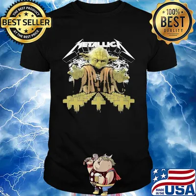 Star wars master yoda metallica jesus shirt
