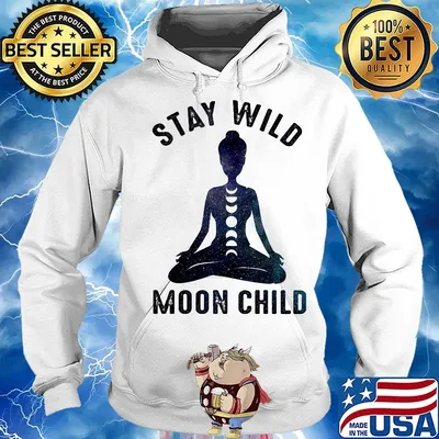 Stay wild moon child yoga girl s Hoodie