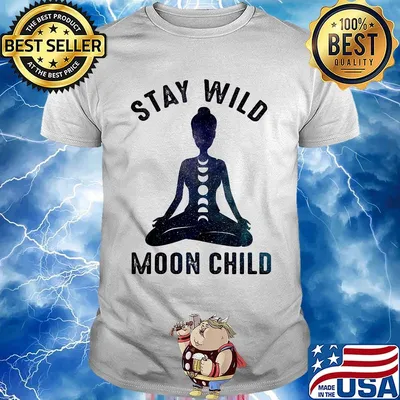 Stay wild moon child yoga girl shirt