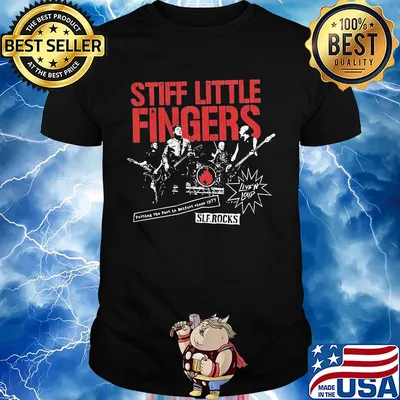 Stiff little fingers potting the past in golfnet since 1977 sle rocks shirt