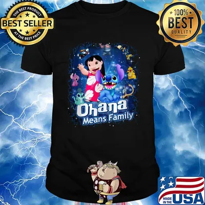 Stitch and lilo ohana means family shirt