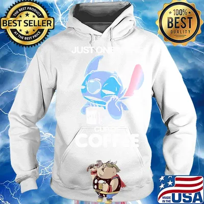 Stitch just one more cup of coffee s Hoodie