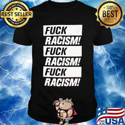 Stockholm fuck racism black shirt