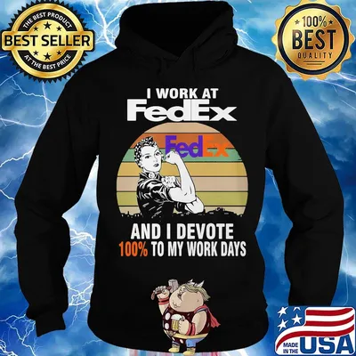 Strong girl i work at fedex and i devote 100% to my work days vintage retro s Hoodie
