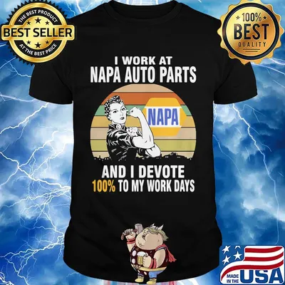 Strong girl i work at napa and i devote 100% to my work days vintage retro shirt