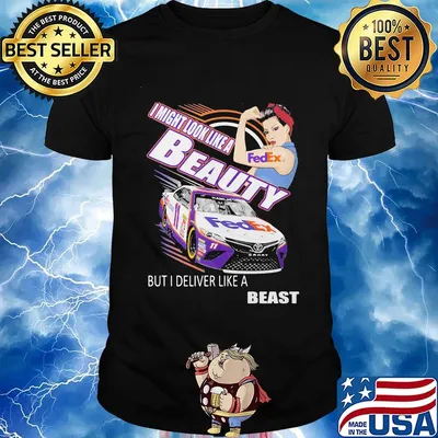 Strong woman i might look like a fedex beauty but i deliver like a beast car shirt