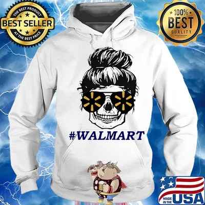 Sugar skull girl walmart logo s Hoodie