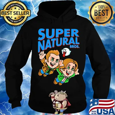 Super natural bros mario mashup s Hoodie
