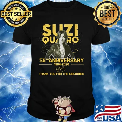Suzi quatro 56th anniversary 1964 2020 thank you for the memories signature shirt