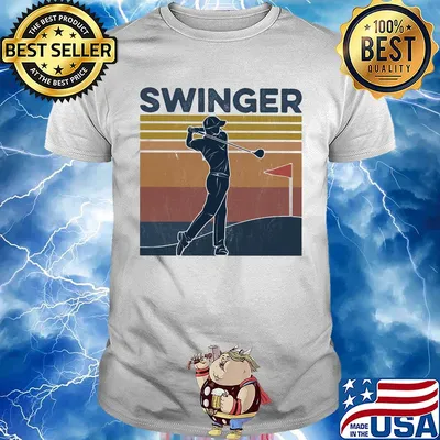 Swinger golf vintage retro shirt