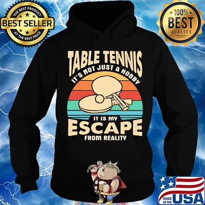 Table tennis it's not just a hobby it is my escape from reality vintage retro s Hoodie