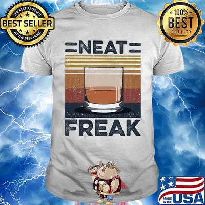 Tea neat freak vintage retro shirt
