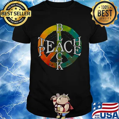 Teach Peace Black Color Shirt