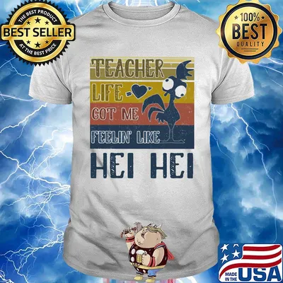 Teacher Life Cot Me Feeln Like Hei Hei Chicken Vintage Retro