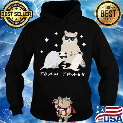 Team trash opossum raccoon rat s Hoodie