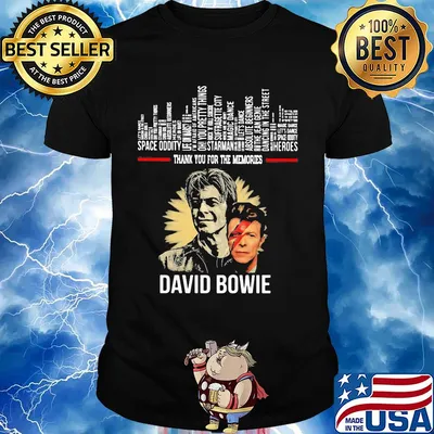 Thank you for the memories david bowie shirt