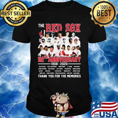 The boston red sox 112th anniversary 1908 2020 thank you for the memories shirt