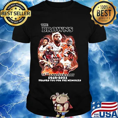 The browns 75th anniversary 1946 2021 thanks you for the memories shirt